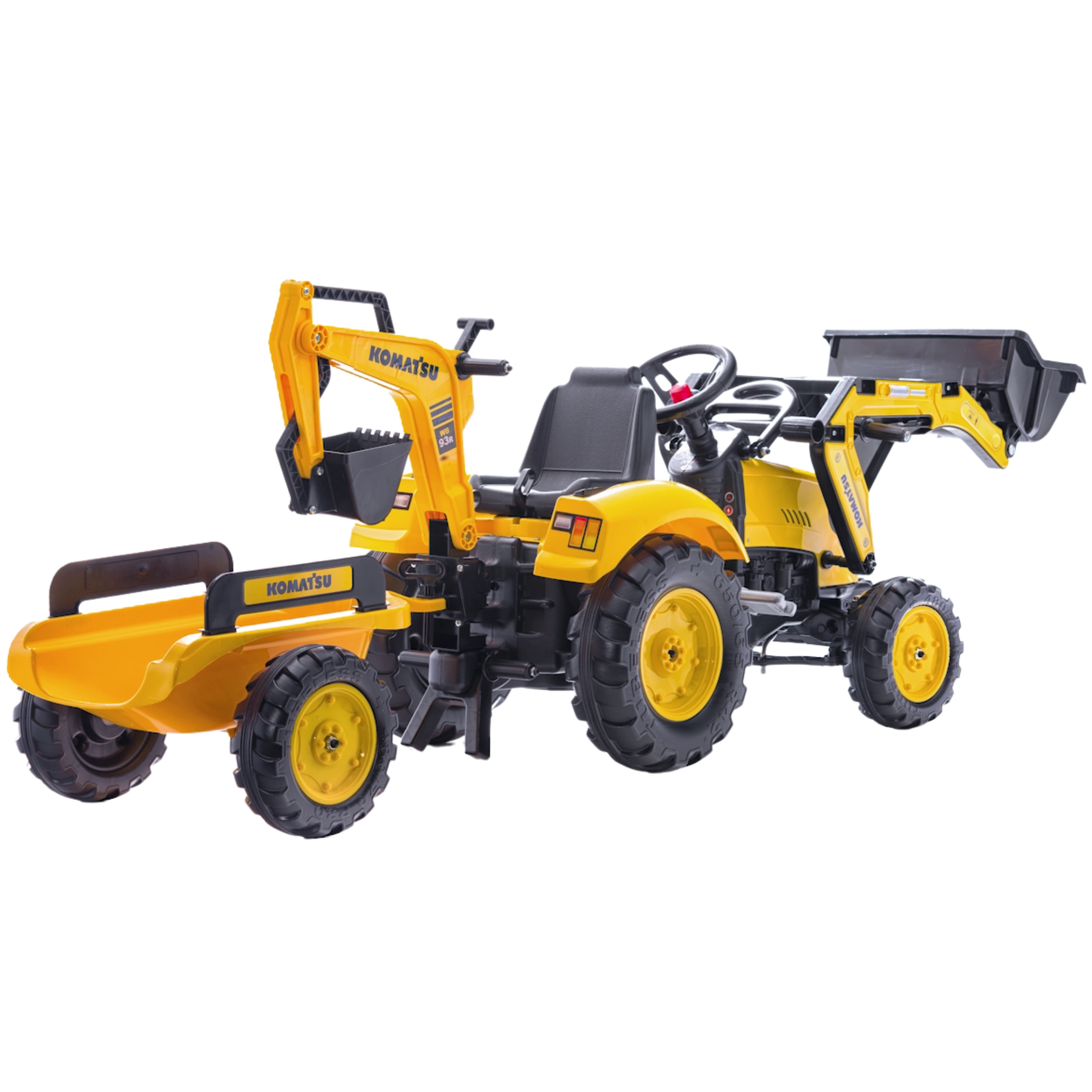 Traktor komatsu na pedały koparka łyżka przyczepka od 2 lat
