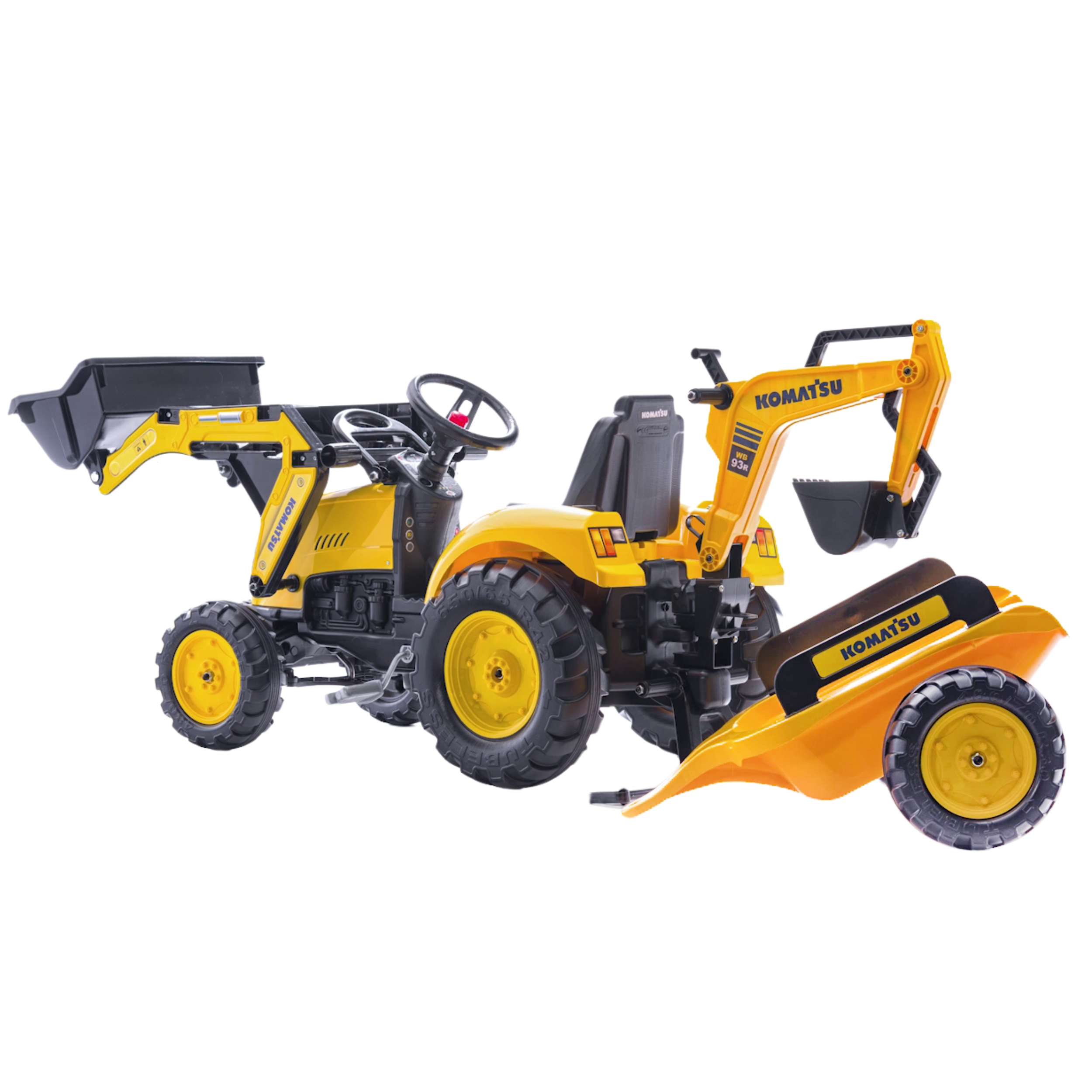 Traktor komatsu na pedały koparka łyżka przyczepka od 2 lat