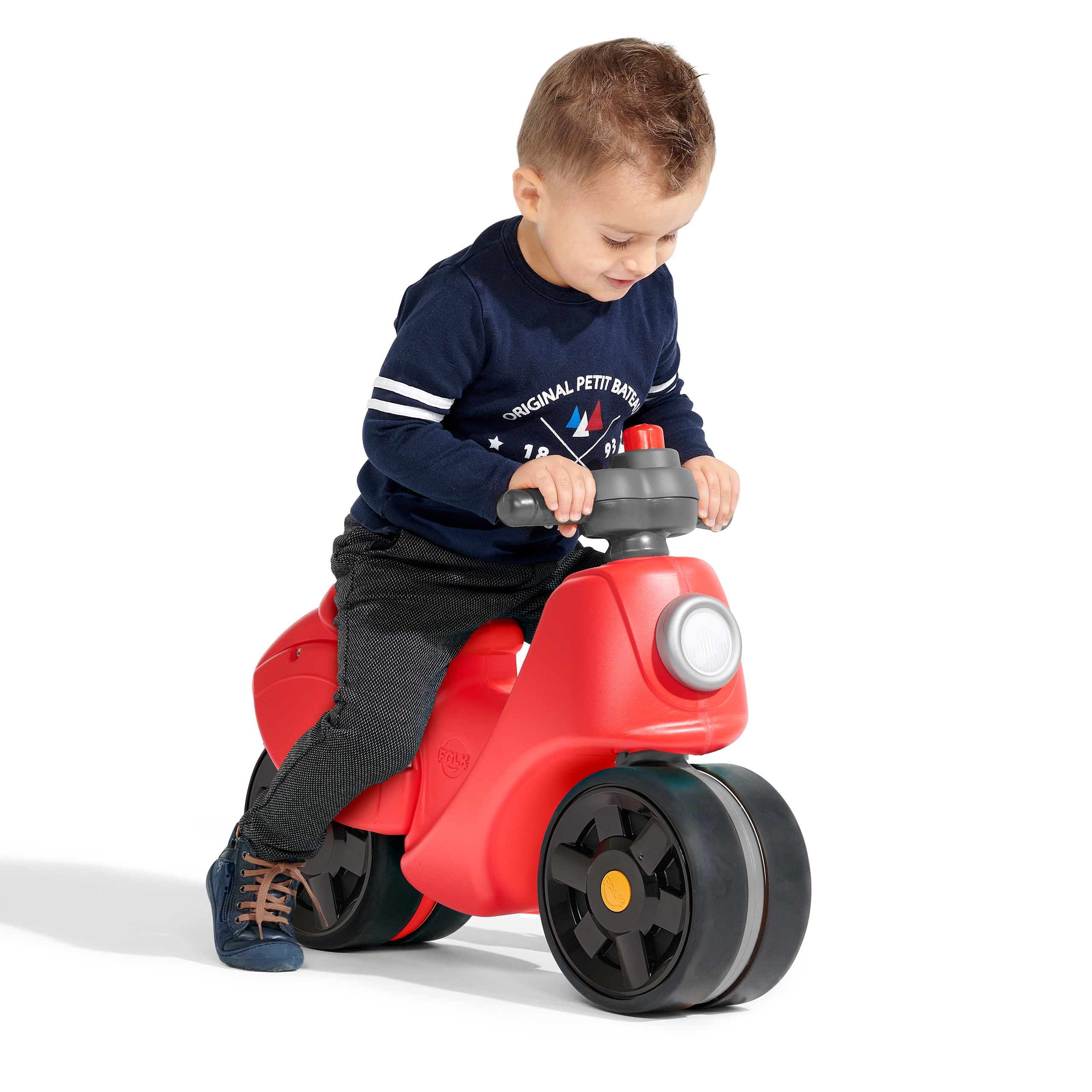 Jeździk scooter strada scooter czerwony ciche opony od 1 roku