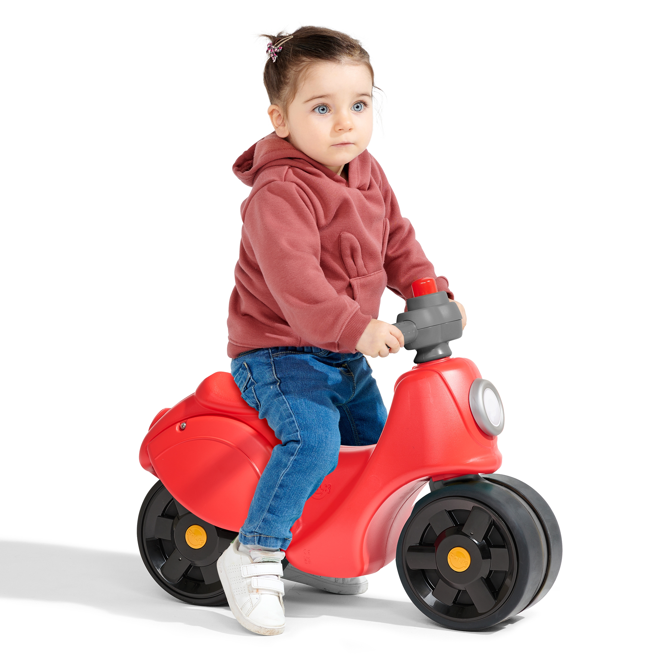 Jeździk scooter strada scooter czerwony ciche opony od 1 roku
