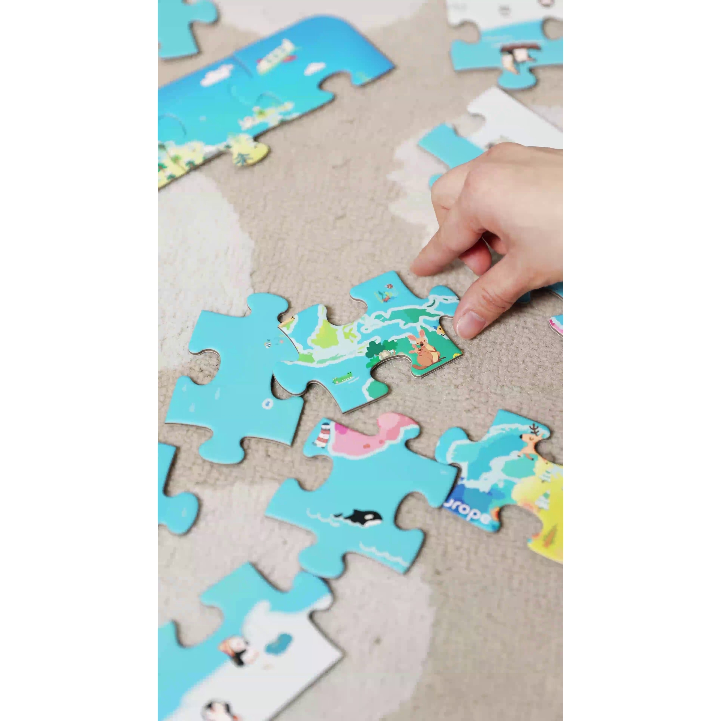 Puzzle mapa świata