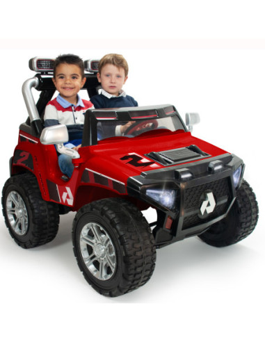 INJUSA Samochód Na Akumulator 24V Monster Dwuosobowy LED