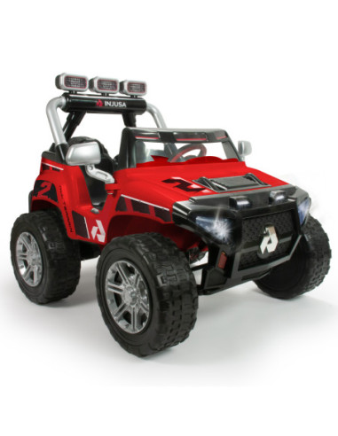 INJUSA Samochód Na Akumulator 24V Monster Dwuosobowy LED