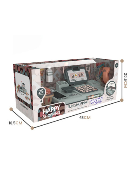 WOOPIE Kasa Sklepowa Dla Dzieci + 25 Akcesoriów