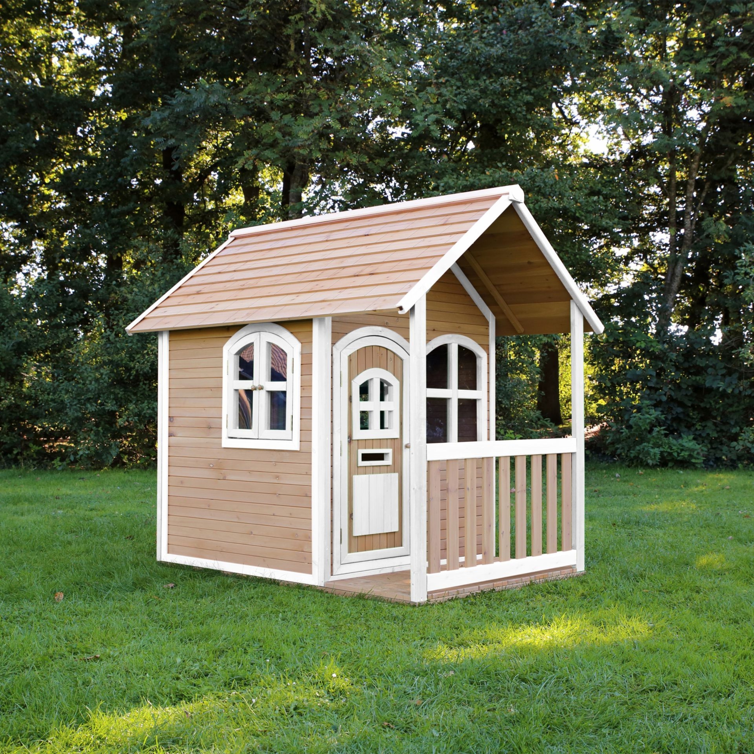 Drewniany domek z oknami alex playhouse 178 cm
