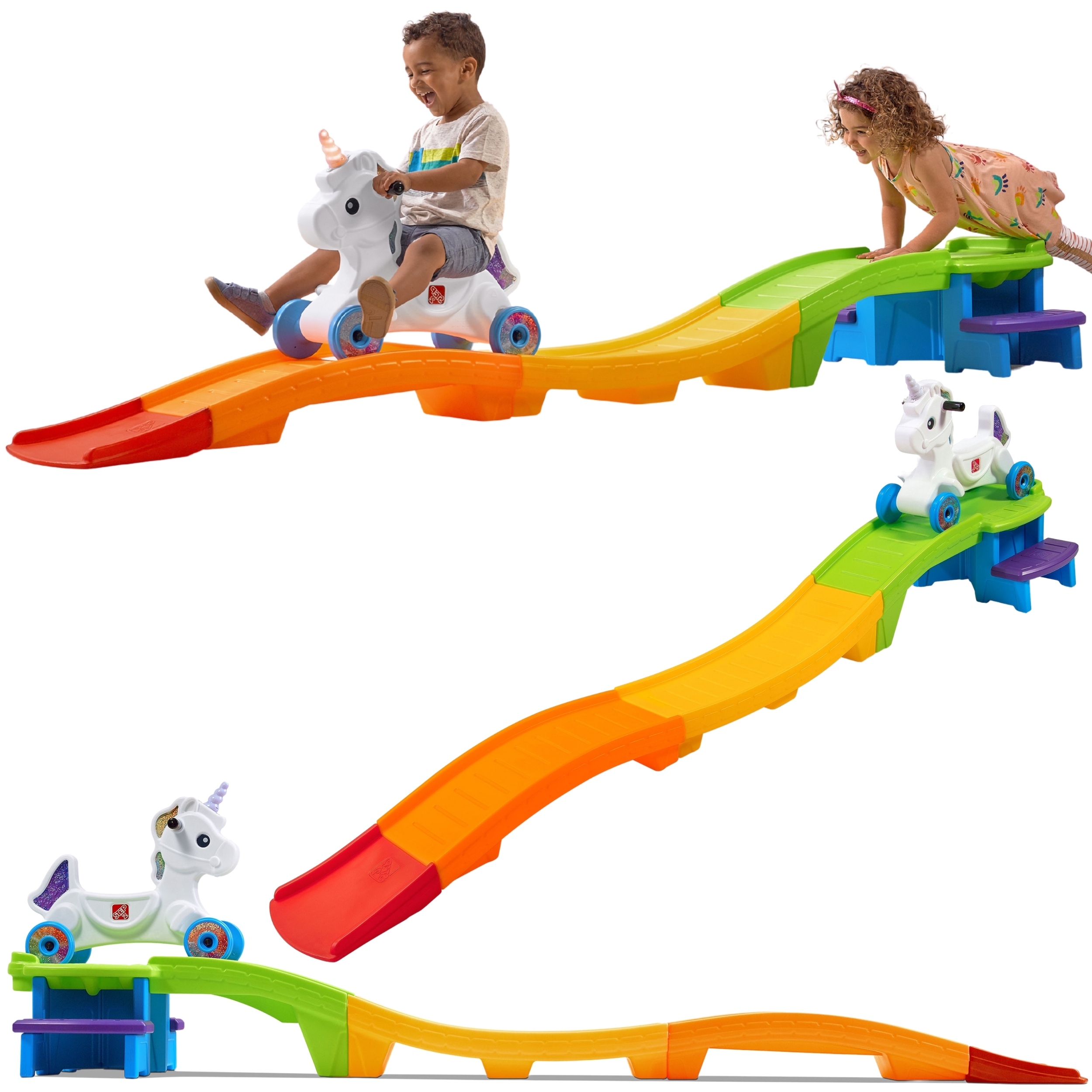 Kolejka górska tor jeździk jednorożec unicorn