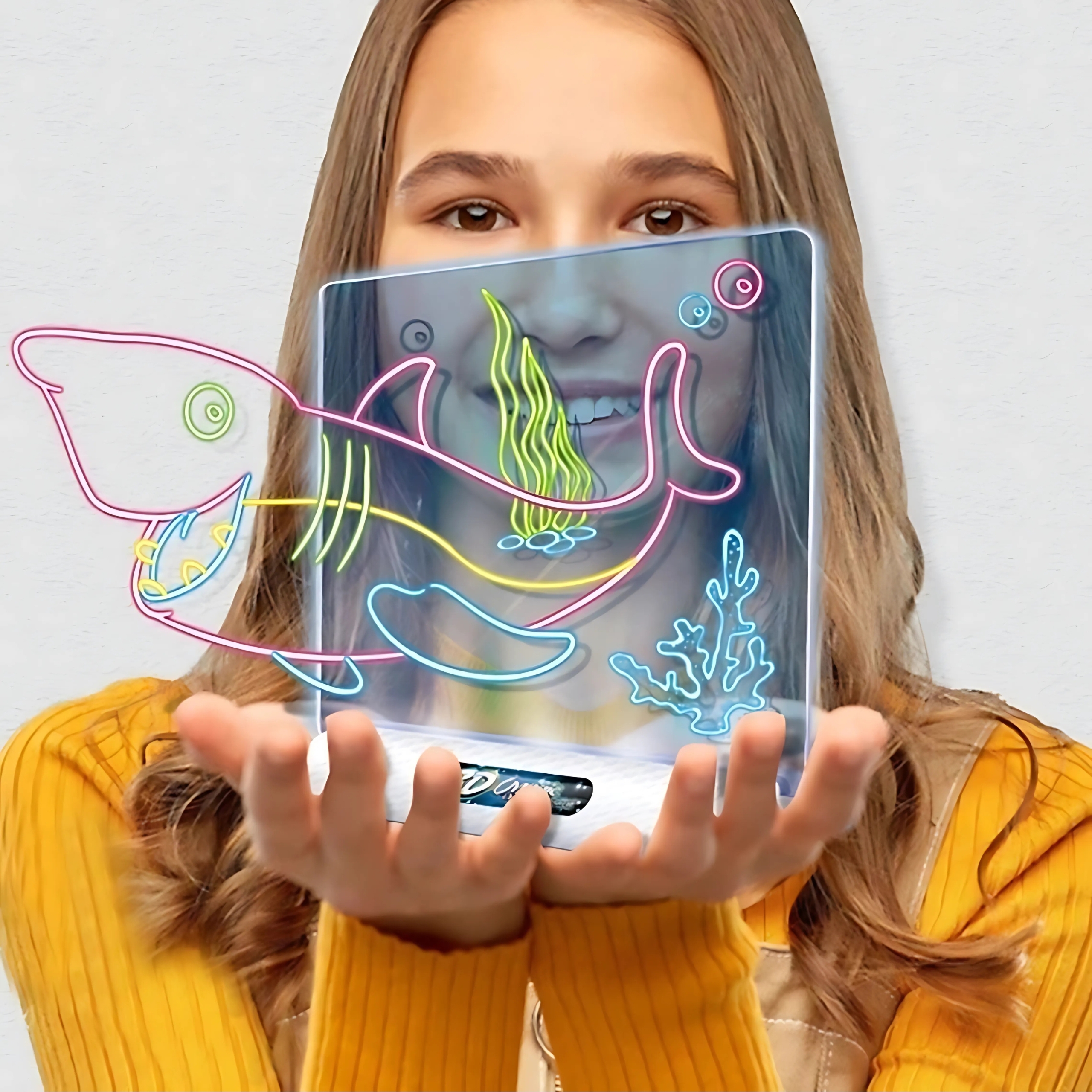 Magnetyczna tablica 3d podświetlenie led do rysowania