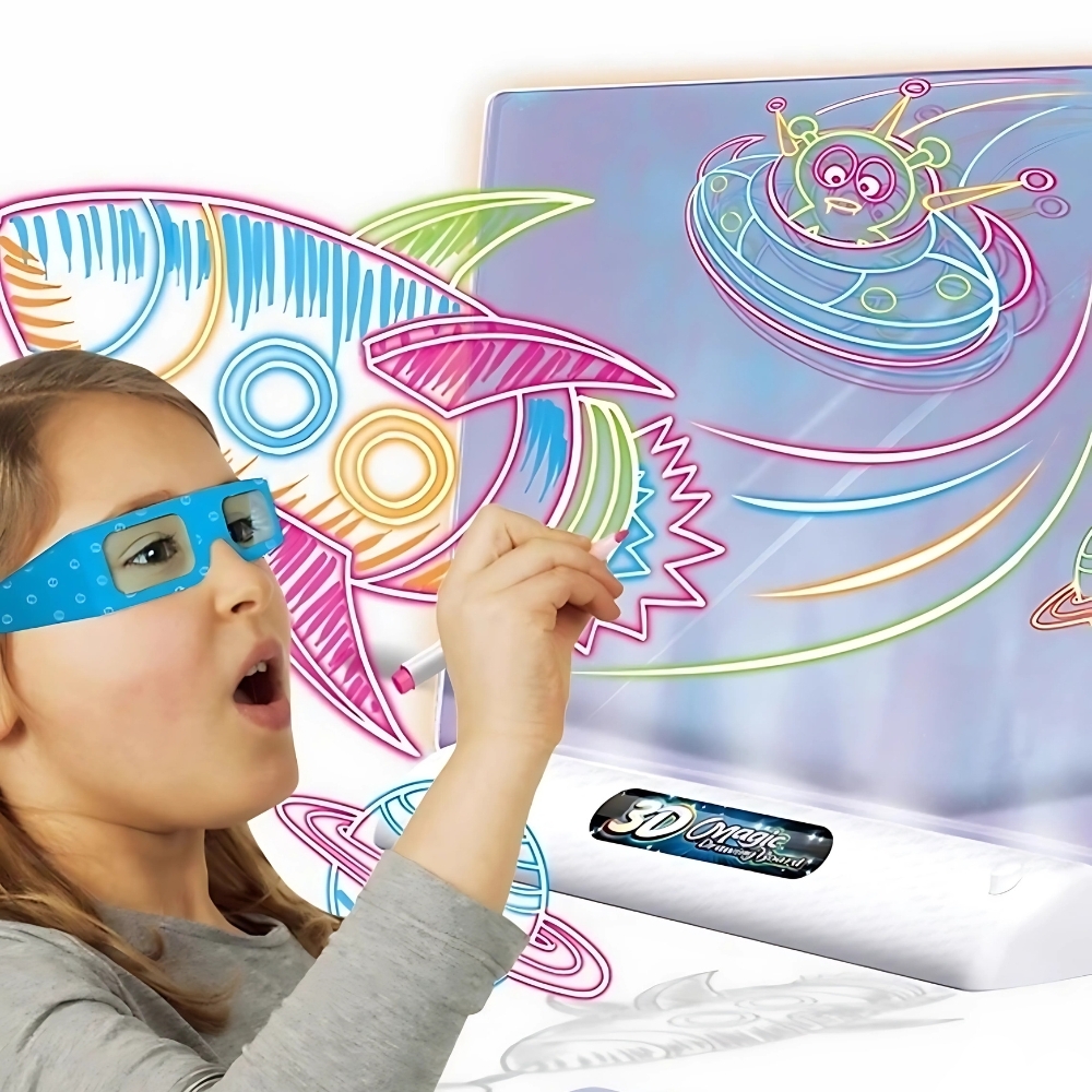 Magnetyczna tablica 3d podświetlenie led do rysowania