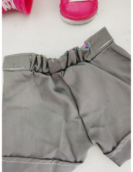 WOOPIE Kolorowe Ubranko dla Lalki Piesek Kurteczka Czapeczka 43-46 cm