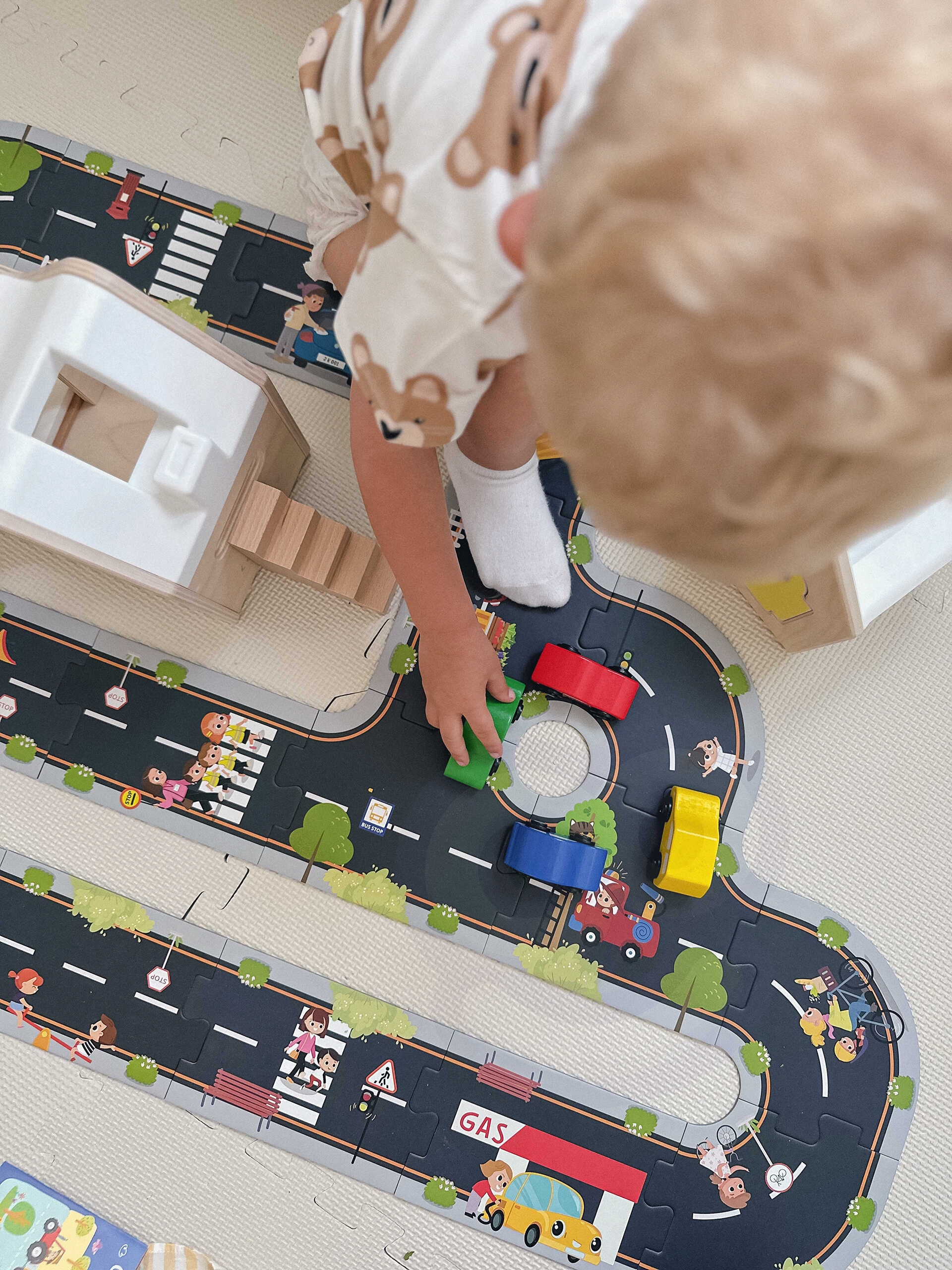Droga puzzle dla dzieci autostrada makieta 21 el. certyfikat fsc