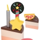 CLASSIC WORLD Drewniany Tort Urodzinowy 19el.