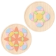 CLASSIC WORLD Drewniane Kolorowe Klocki Mandala Kwiecista Układanka