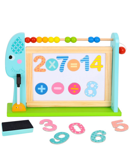 TOOKY TOY  Edukacyjna Tablica Na Biurko + 18 magnetycznych elementów