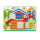 TOOKY TOY Tablica Manipulacyjna Zamki Obrazki Farma
