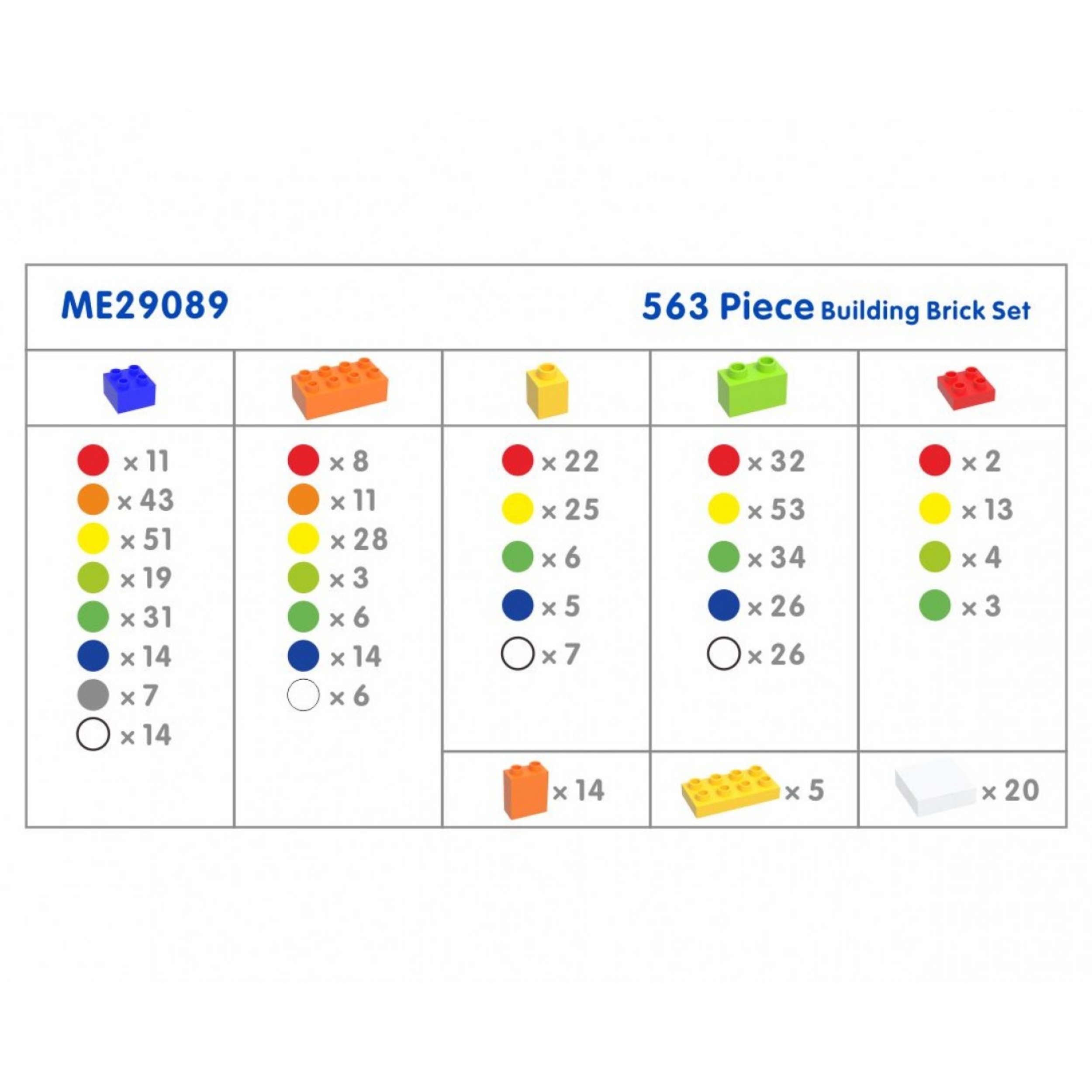 Zestaw klocków konstrukcyjnych stem 563 el. z nakładkami na panel 4 szt.