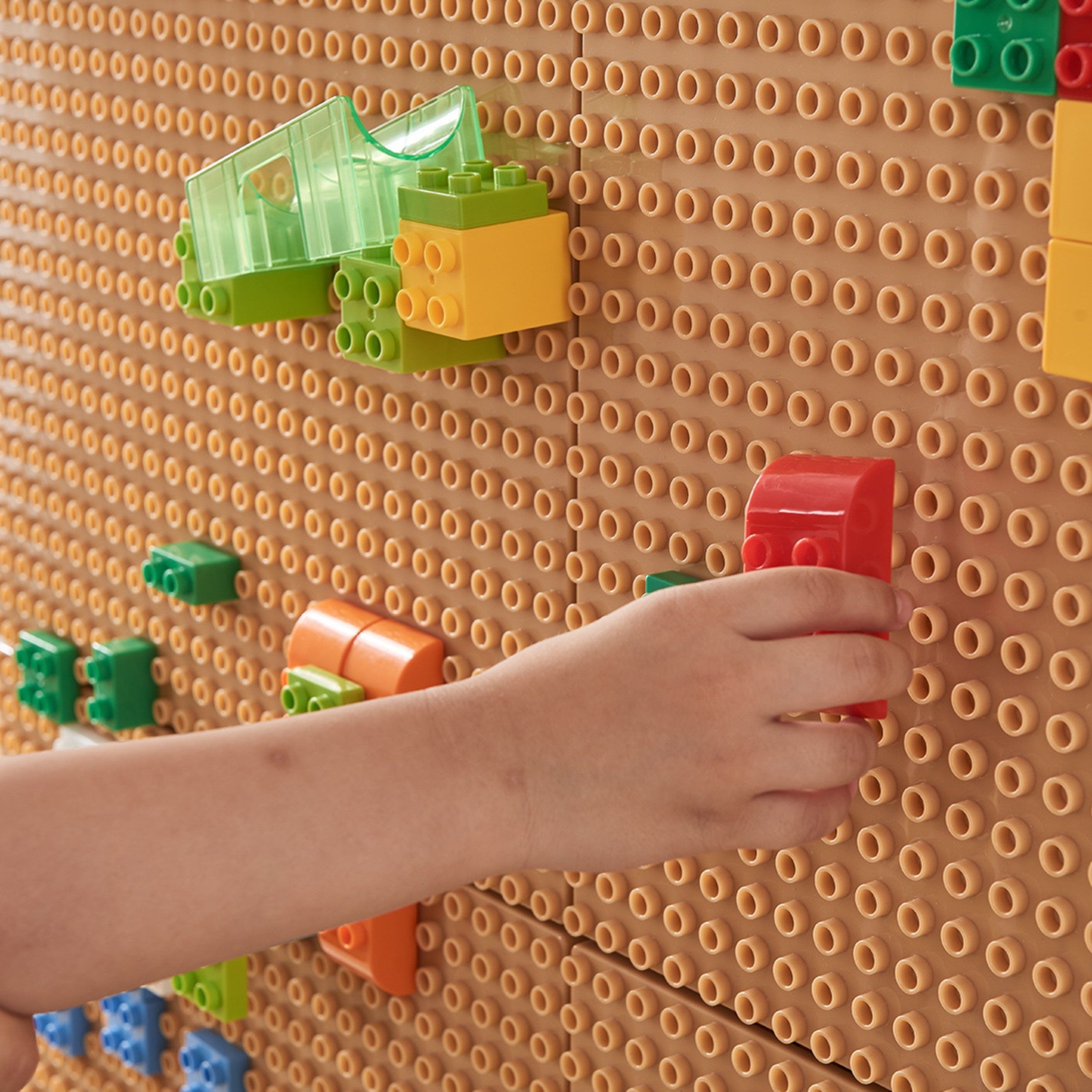 Zestaw klocków konstrukcyjnych stem 135 el. z nakładką na panel 4 szt.