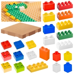 MASTERKIDZ Zestaw Klocków Konstrukcyjnych STEM 135 el. z Nakładką na Panel 1 szt.