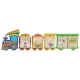 MASTERKIDZ System Do Montażu 5 Tablic Edukacyjnych Masterkidz Flex + Zestaw 5 Tablic Edukacyjnych