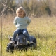 SMOBY Traktor XL Czarny na Pedały z Przyczepką