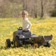 SMOBY Traktor XL Czarny na Pedały z Przyczepką