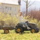 SMOBY Traktor XL Czarny na Pedały z Przyczepką