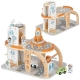 TOOKY TOY Drewnian Kosmiczny Parking Stacja Kosmiczna