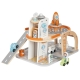 TOOKY TOY Drewnian Kosmiczny Parking Stacja Kosmiczna