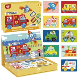 TOOKY TOY Układanka Edukacyjna Magnetyczne Pudełko dla Dzieci 80 el.