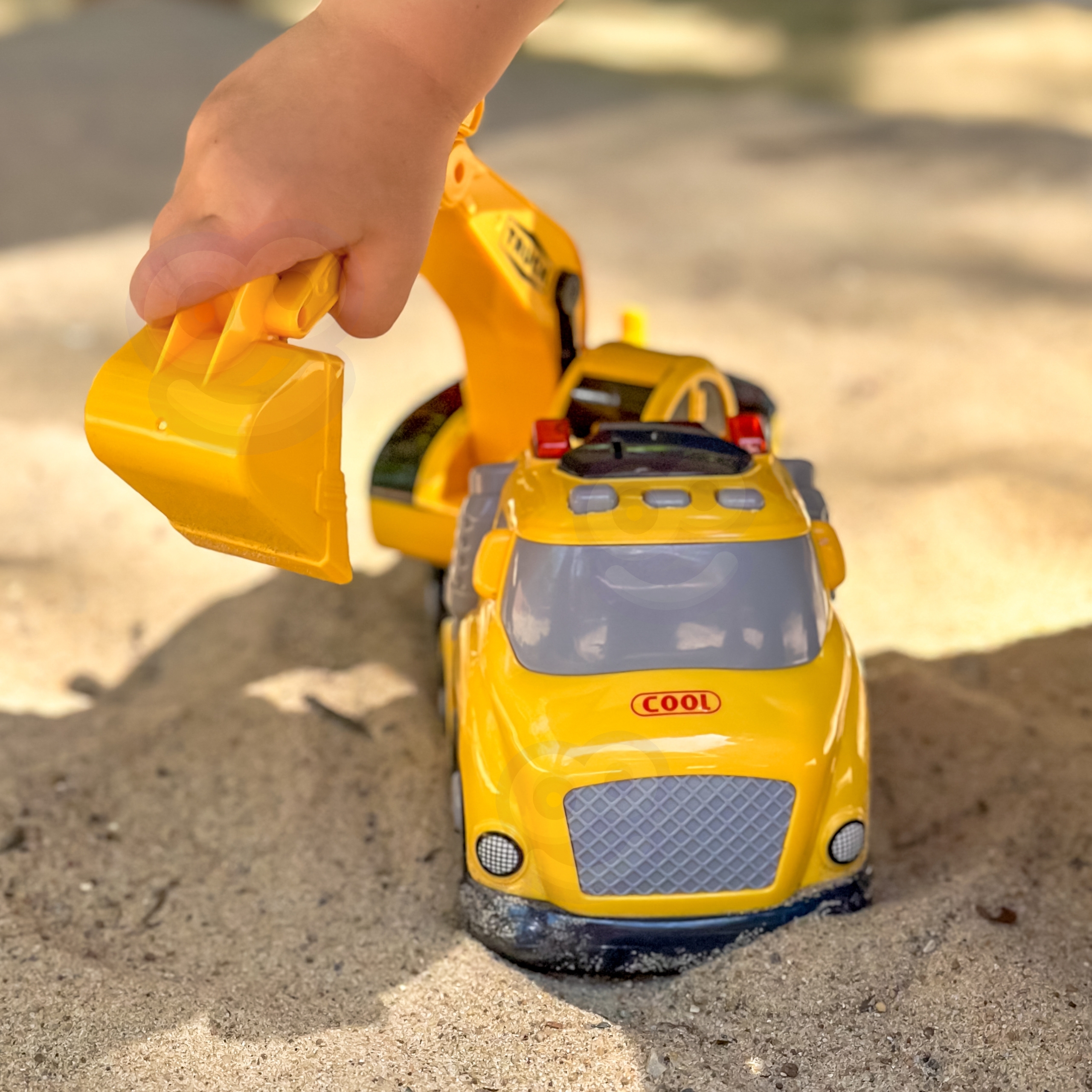 Koparka city truck efekty dźwiękowe i świetlne