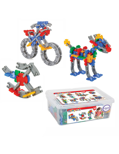 WOOPIE Zestaw Konstrukcyjnych Klocków w Skrzynce 320 szt.