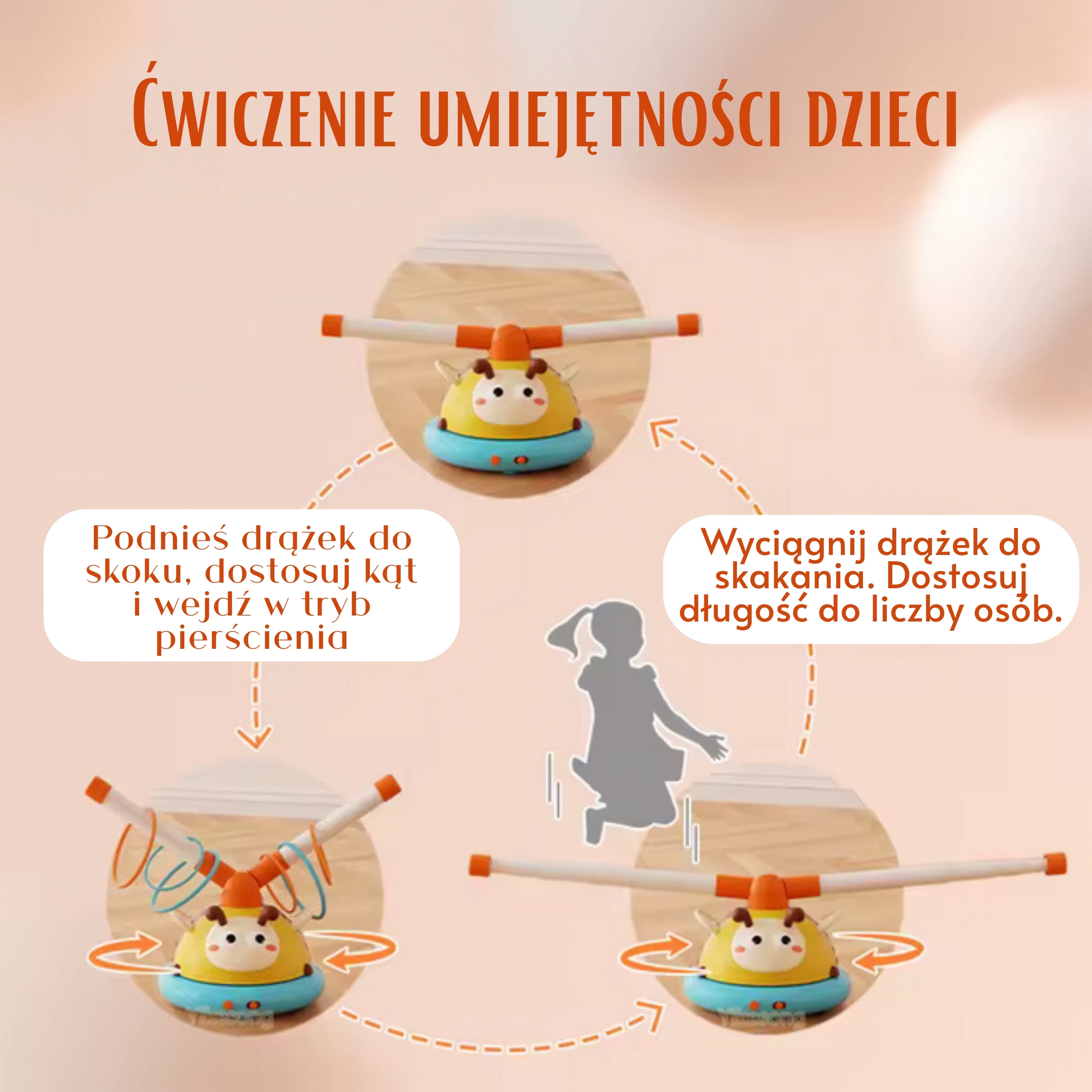 Pszczółka WOOPIE! Skacz i Rzucaj 2w1
