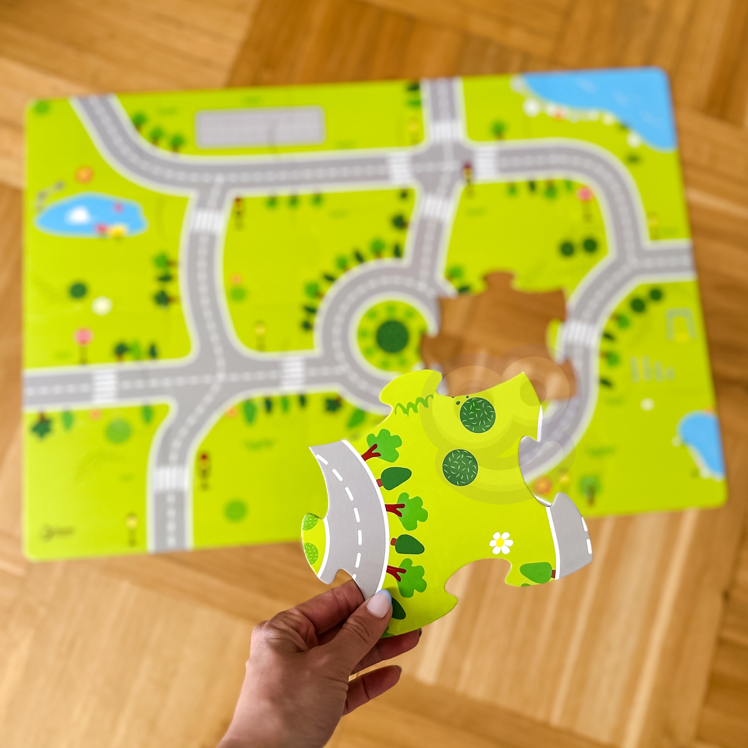 Drewniane klocki zbuduj miasto 120 elementów