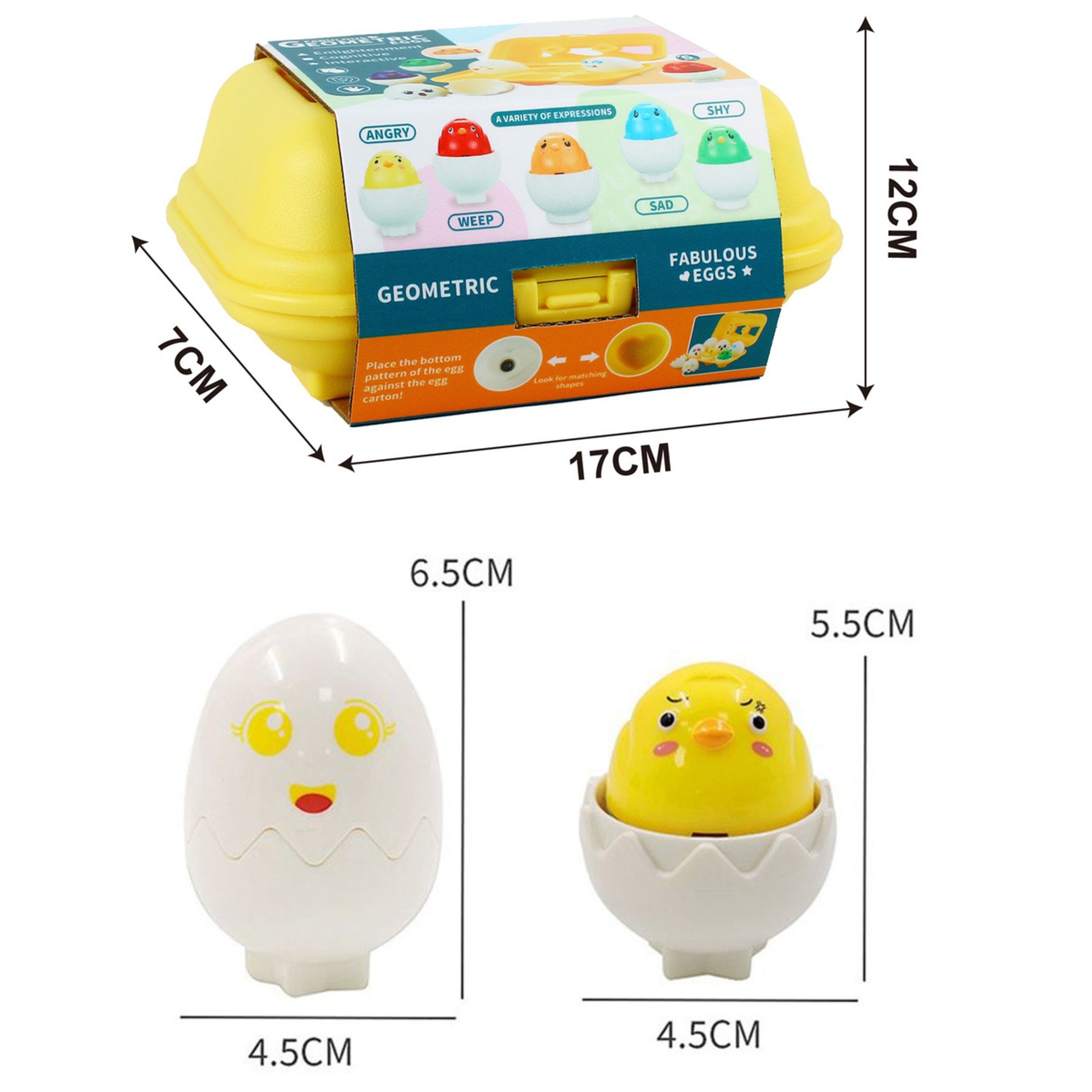 Kurczakowe Jajka - Edukacyjny Sorter Montessori