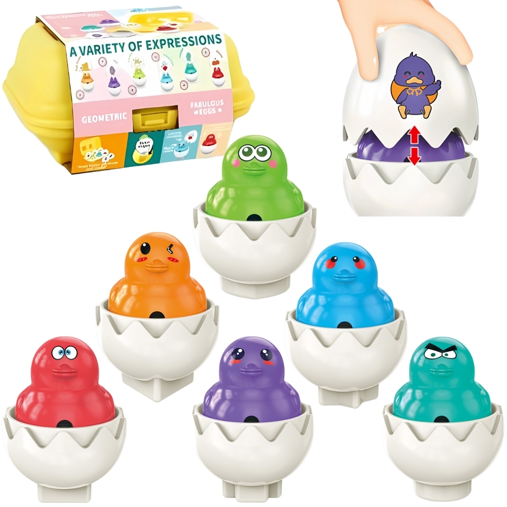 EduKurczaki - Wesoła Sorter-układanka Montessori