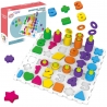 WOOPIE Układanka Montessori Sorter Trening Mózgu Literki Cyferki 139 el
