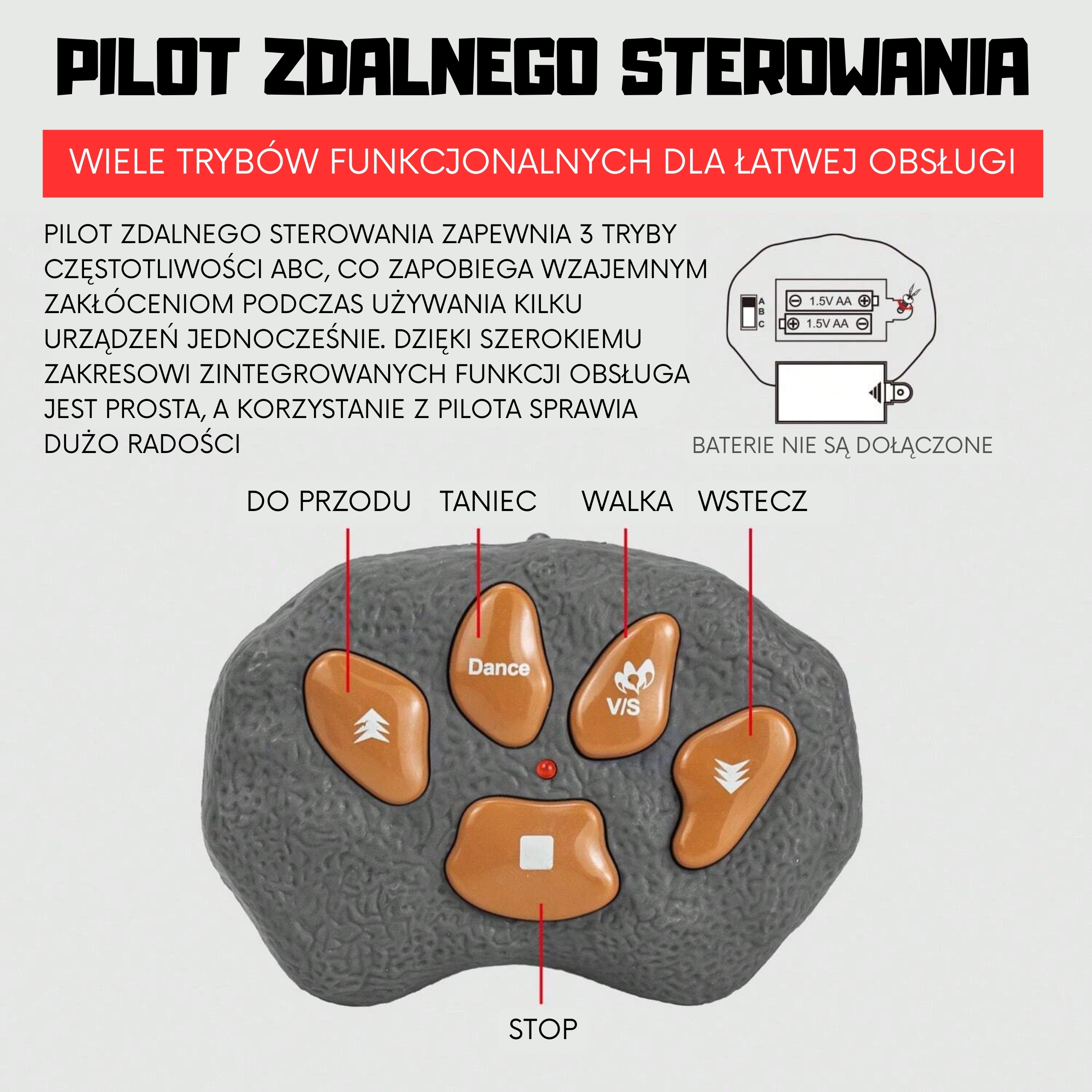 RC Stego - Tańczący Dinozaur Robot
