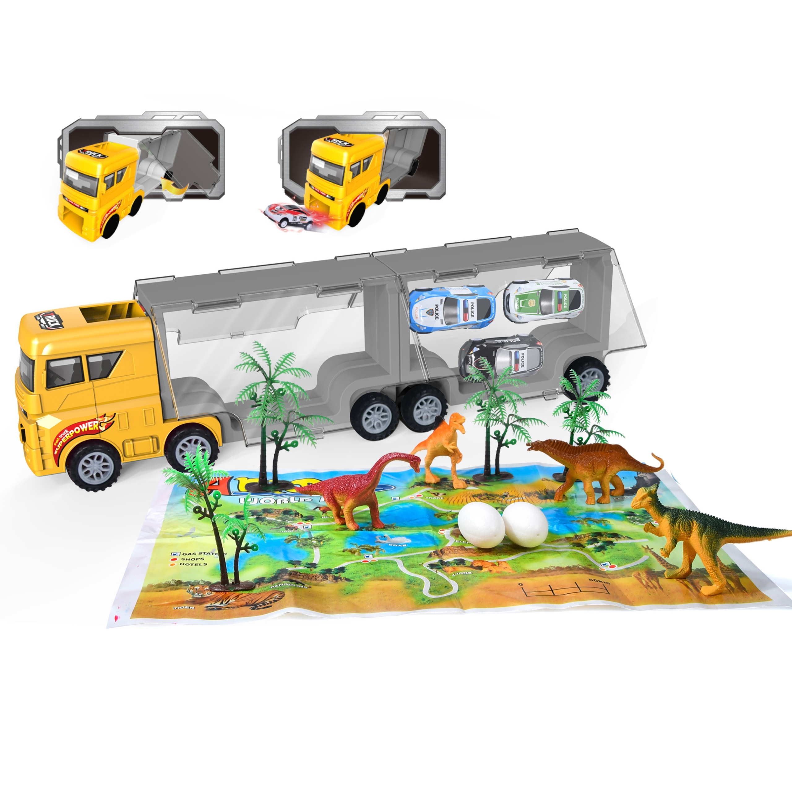 DinoTransporter 2w1 - Mega Zestaw Przygód