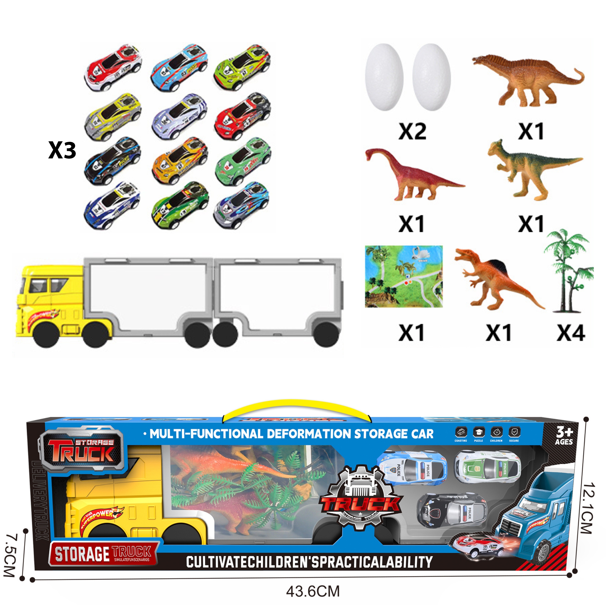DinoTransporter 2w1 - Mega Zestaw Przygód