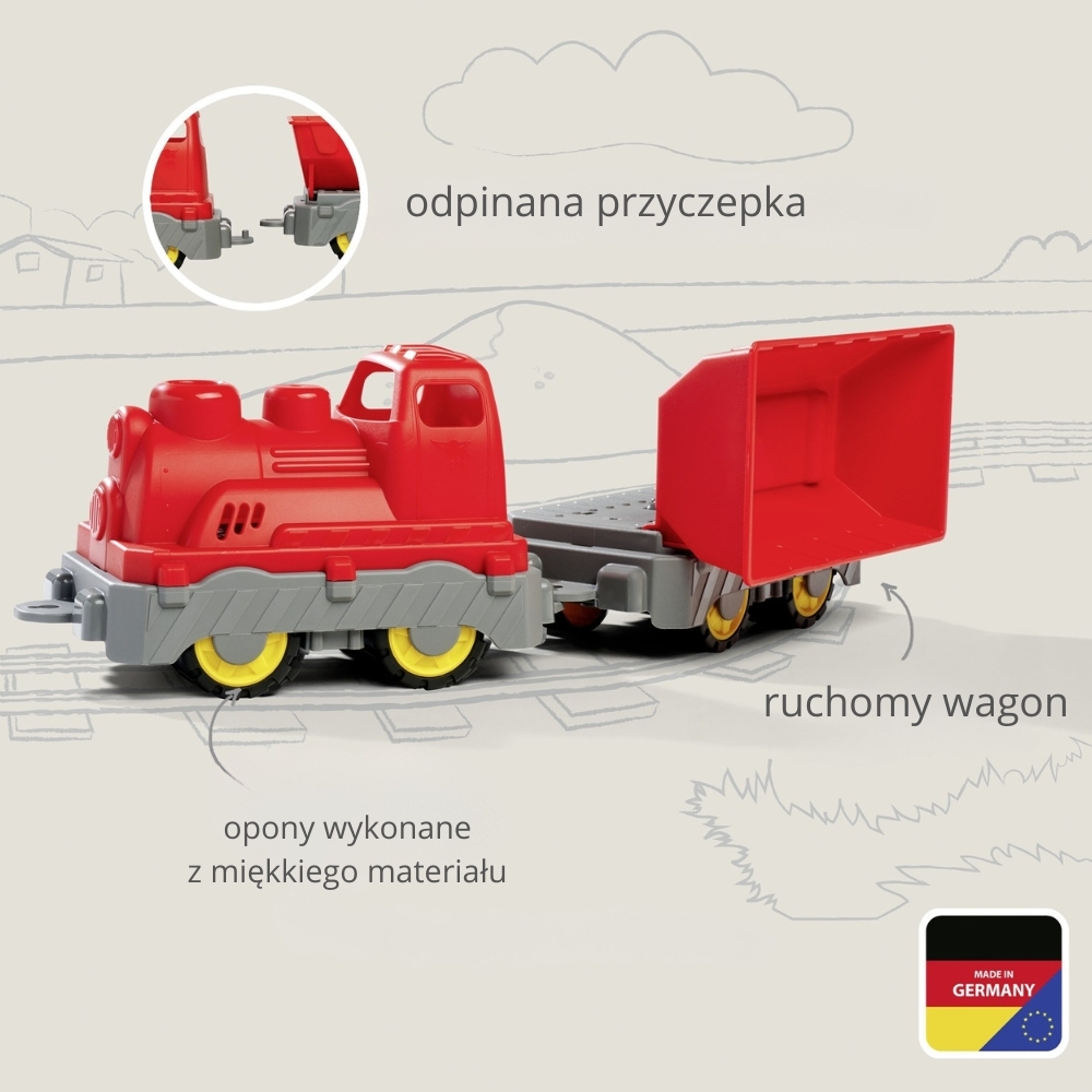 BIG Power Worker - Pociąg Budowlany z Wywrotką