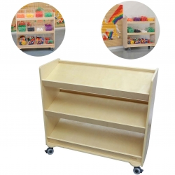 MASTERKIDZ Regał na Kółka - 3 Półki Na Akcesoria Do Tablicy STEM