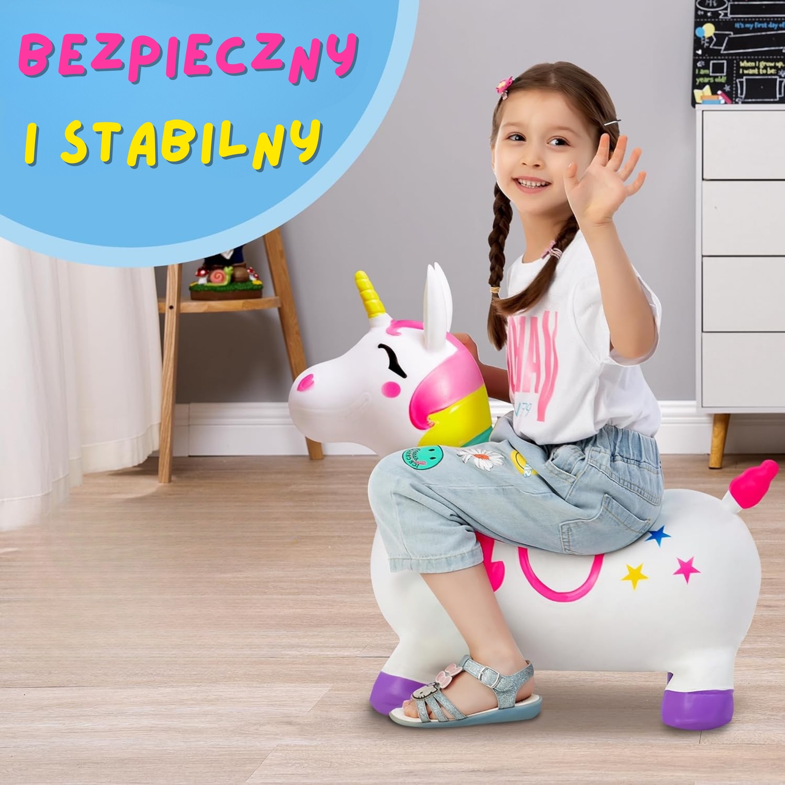 Magiczny Skoczek-Jednorożec Woopie!