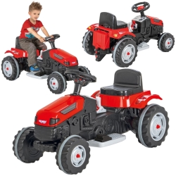 WOOPIE Duży traktor na akumulator czerwony