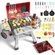 WOOPIE Grill Barbecue Zestaw 41 el. Efekty Świetle Para Wodna