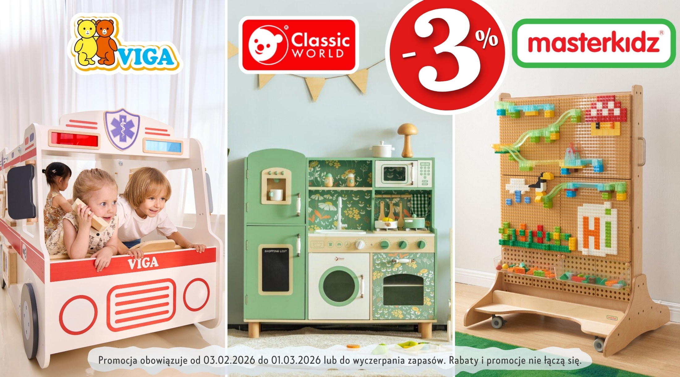 -3% CW, CW EDU, TOOKY TOY, VIGA